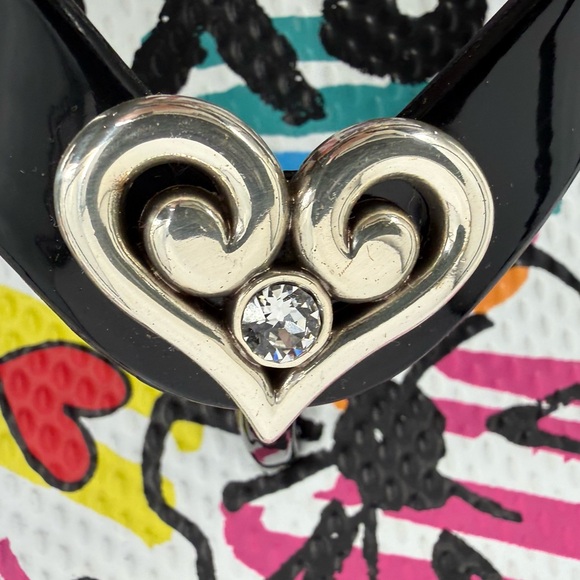 Brighton Moda Wedge Platform Flip Flops Thong Sandals w/Heart Accent, Size 8 NWT - Picture 4 of 12